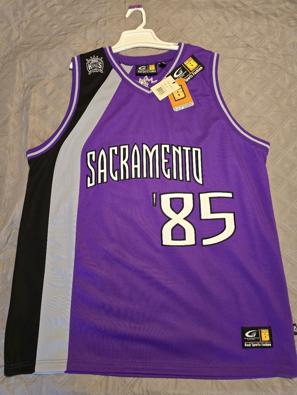 NEW Vintage '85 Sacramento Kings G-III "NBA Bigman" jersey by Carl Banks